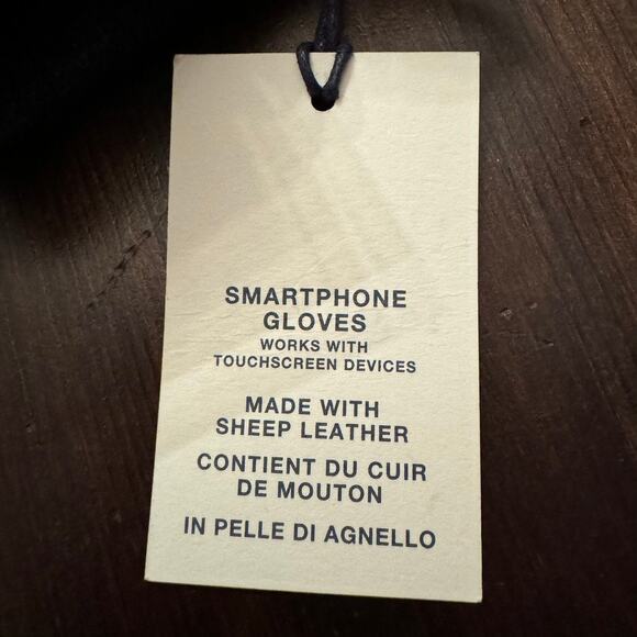 GAP Men’s Black Wool & Leather Smartphone Gloves L/XL Winter Touchscreen - Picture 4 of 12